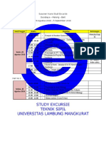 Susunan Acara Studi Excursie