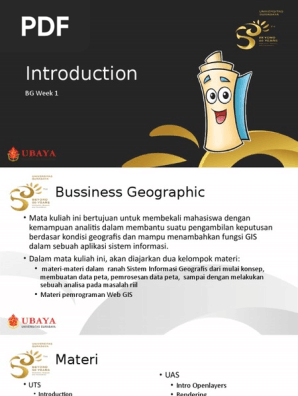 bg2019 week 1 introduction pptx geographic information system information science scribd