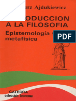 Ajdukiewicz, Kazimierz - Introducción a La Filosofía