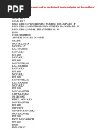 An Assembly Program To Read in Two Decimal Inputs and Print Out Their Sum