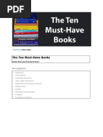 Ten Must Have Books