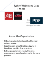 Need Analysis of FitBox and Cage Fitness Finall