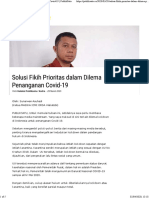 Solusi Fikih Prioritas Dalam Dilema Penanganan Covid-19 - PublikSatu PDF