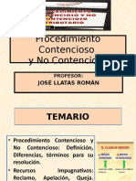 TEMA 11 Procedimiento Contencioso y No Contencioso