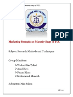 Marketing Strategies at Maturity Stage of PLC 1