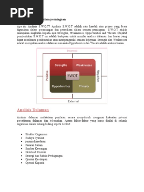Analisis Swot Guidline Pdf