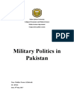 Military Politics in Pakistan