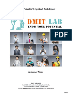 DMIT LAB Sample Report PDF
