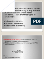 Reliability Lesson 2