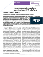 NATURE-The Species Severe Acute Respiratory Syndromerelated Coronavirus Classifying 2019 nCoV