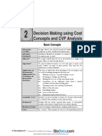 Decision Making Using Cost Concept and CVP Analysis PDF