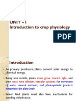 Crop Physiology - Unit 1 PDF