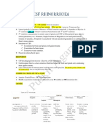 CSF Rhinorrhoea