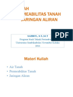 Air, Permeabilitas Dan Aliran Air Tanah PDF