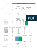 REINFORCING STEEL SUMMARY