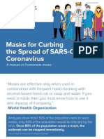 Masks For Curbing The Spread of SARS-CoV-2 Coronavirus