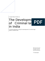 The Development of Criminal Law