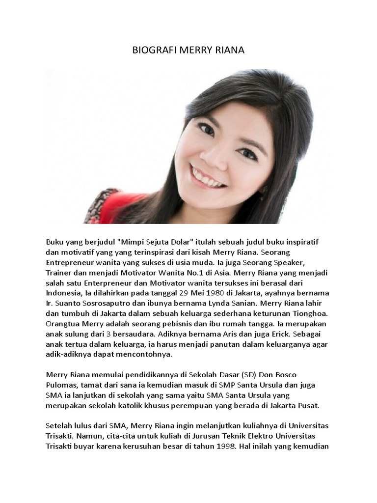 Biografi Merry Riana | PDF