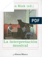 Rink. La Interpretación Musical PDF
