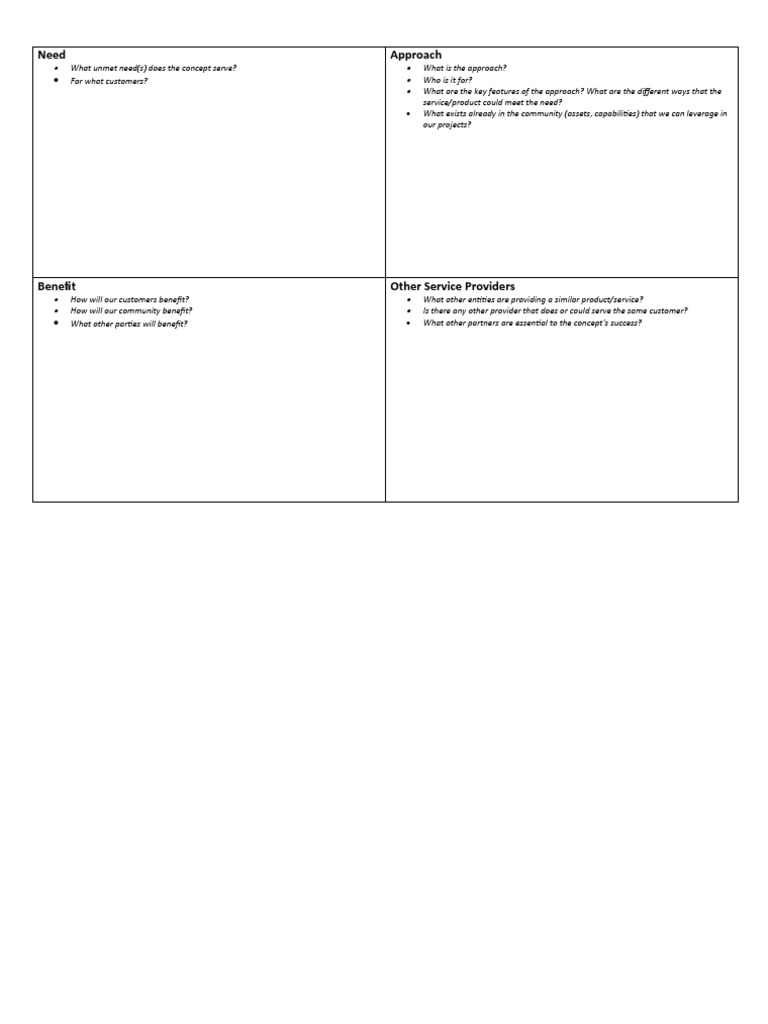Napkin Pitch Template PDF