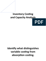 Inventory Costing & Capacity Analysis