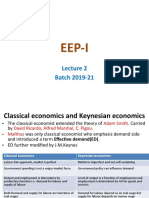 Lecture 2 Classical Vs Keynesian and Circular Flow of Economics