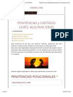 Penitencias y castigos leves para subs: ideas posicionales y varias