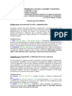 a.Normas para los debates.7 Presentador, inquisidor, compilador.