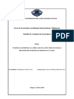 VX Na RSA e Seu Impacto para SADC - Por, Pendegrêncio Paulo Cossa PDF
