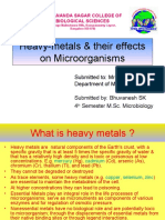 Heavy-Metals & Their Effects On Microorganisms: Dayananda Sagar College of Biological Sciences