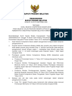 Pengumuman Hasil SKD Calon PNS Kab Pesisir Selatan Formasi THN 2019 PDF