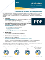 COVID-19 Screening and Testing Information PDF