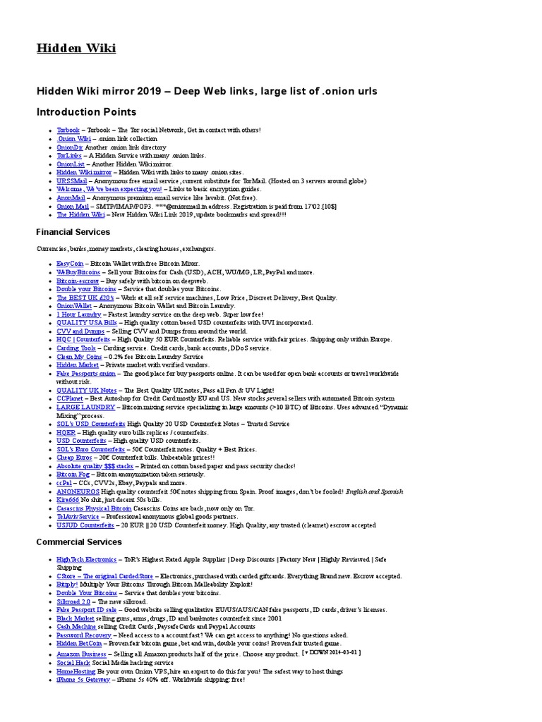Hidden Wiki Pdf Internet Relay Chat Tor Anonymity Network
