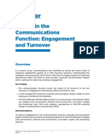 Trends in The Communications Function - Engagement and Turnover