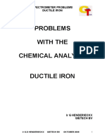 Chemical Analysis of Ductile Iron With Spectrometer - Problems