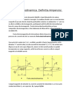 Forta Electrodinamica. Definitia Amperului