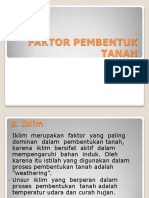 Faktor Pembentuk Tanah