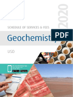 ALS Geochemistry Fee Schedule USD