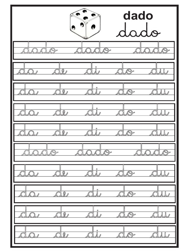 Caligrafia Dado | PDF | Artes Linguísticas e Disciplina | Estudos de ...