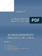 Acondicionamiento Analógico No Lineal