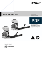 Stihl SR 430 450 Owners Instruction Manual