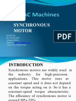 Ac Machines Synchronous Motor