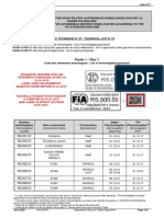 Technical List Ndeg27 - Protective Clothing For Automobile Drivers Homologated According To The Fia Standard 8856-2000 PDF