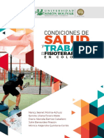 Condiciones de Salud y Trabajo de Los Fisioterapeutas en Colombia