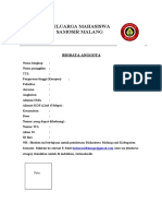 Biodata Keluarga Mahasiswa Samosir Malang