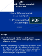 Prezentimi I Lendes - Oftalmologjia - Per Studentet e Stomatologjise - UBT