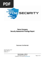 Demo Company - Security Assessment Findings Report