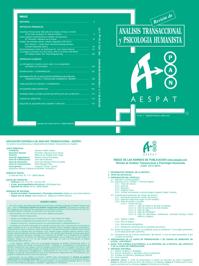 A-Cómo Explicar Científicamente El Análisis Transaccional PDF | PDF ...