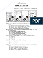 Prueba de Lenguaje PDF
