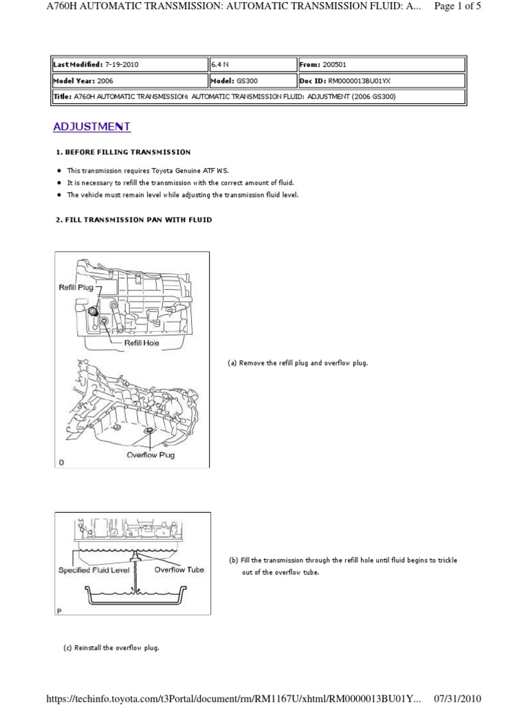 Transmission Fluid PDF PDF Automatic Transmission Transmission